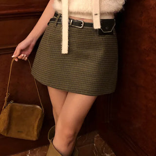 Lynch Raw Check Skirt
