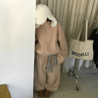 Windy Zip-up Fleece Set