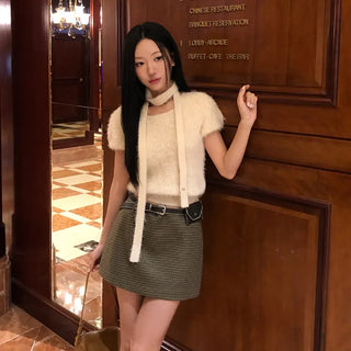 Holly Tie Short Sleeve Knit Set