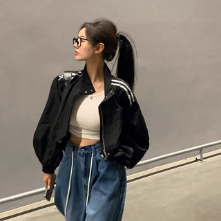 Track Two-way High-neck Windbreaker