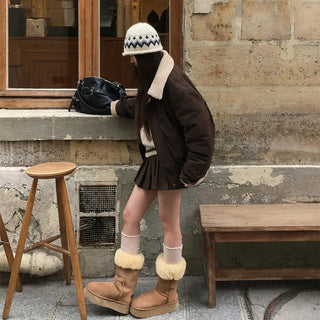 Crump Suede Shearling Mustang Jumper