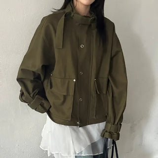 Moku Belted Crop Field Short Jacket