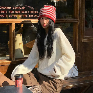Barrel Long Sleeve Hooded Knit