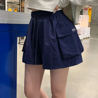 Biscuit Nylon Cargo Summer Shorts