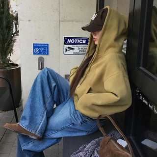 Tibet Two-Way Crop Zip-Up Hoodie