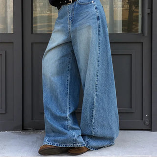 Crew Cut Wide Denim Pants