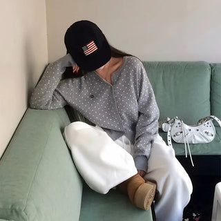 Pokey Dot Knit Cardigan