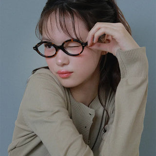 Bay Round Horn-rimmed Glasses