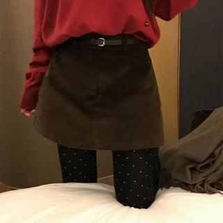Walker Corduroy Pocket Skirt