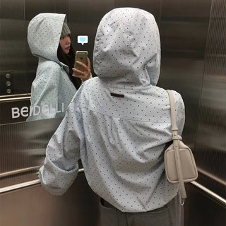 Milli Dot Hooded Windbreaker