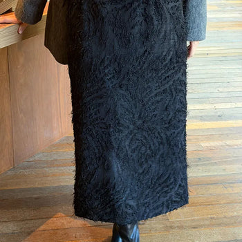 26 FEATHER Fringe Long Skirt