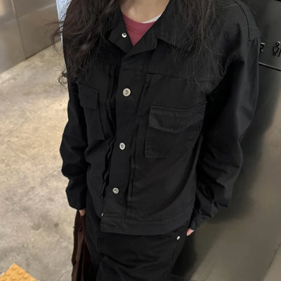 [UNISEX] Cotton Western Trucker Jacket
