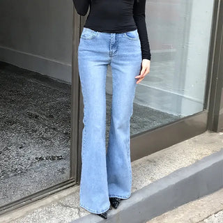 Ifren Bootcut Washed Denim Pants