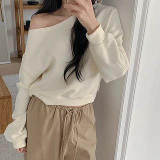 J Off-shoulder Sweatshirt