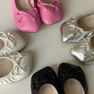 Eglin Shirred Flat Shoes