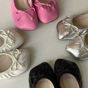 Eglin Shirred Flat Shoes