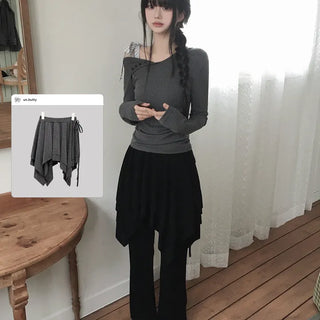 Koto Unbalanced Midi Skirt