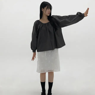Nana Corsage Chiffon Midi Skirt
