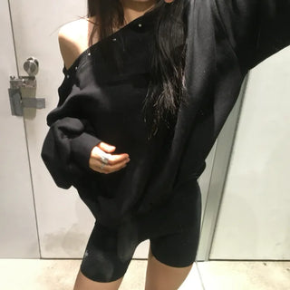 Edge Stud Off-Shoulder MTM - Edge Stud Off-Shoulder Sweatshirt
