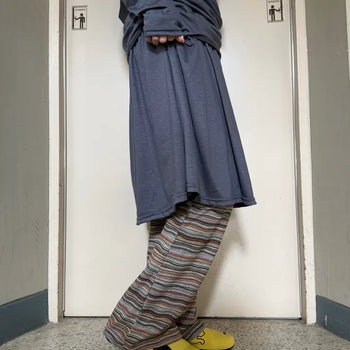 Hippie Stripe Layered Bootcut Pants