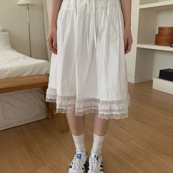Akina Elastic Midi Skirt