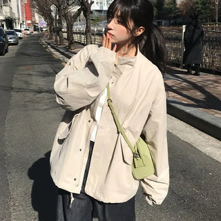 Is Peach Short Oversized Field Jacket