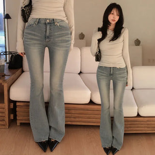 Filitz Washed Denim Bootcut Pants