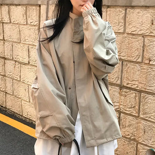 Etive Oversized High-Neck Field Jacket