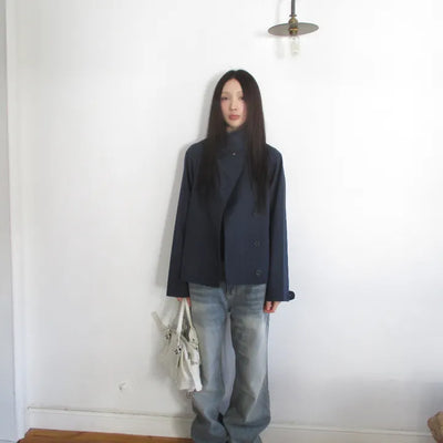 Semi-low-rise pants