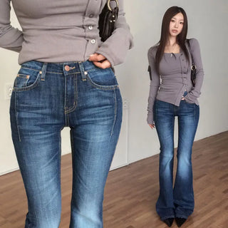 Traven Cut Denim Bootcut Pants