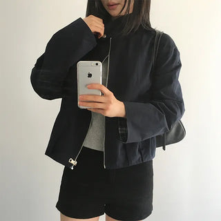 Rotia Check Color-Blocked Jacket