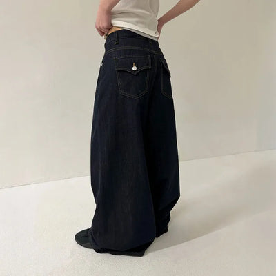 Together Pocket Wide Denim Pants