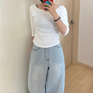 3/4 Boat Neck Tee