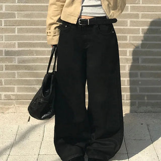 디카 베이직 코팅 와이드 팬츠