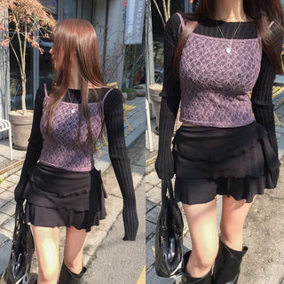 Pliny Lace Crop Sleeveless
