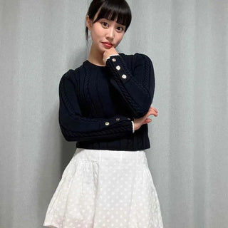 Dot Tiered A-Line Flare Mini Skirt