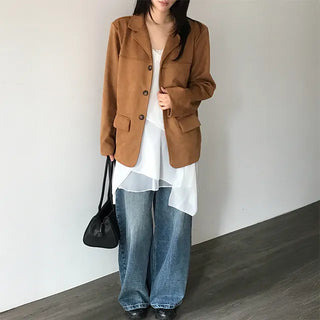 Metique Suede Loose Fit Jacket
