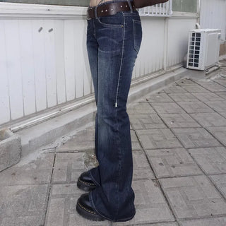 TAPE Low-rise bootcut
