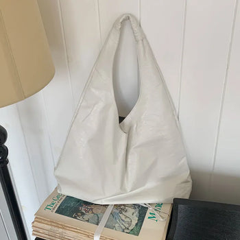 Leather Big Shoulder Bag