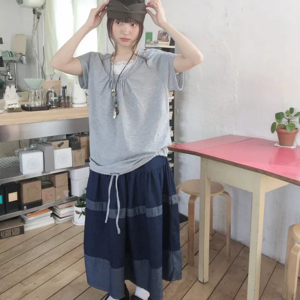 Big Dot Layered Off-Tshirt