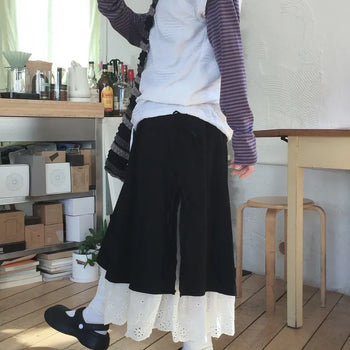 Hiko ribbon layered skirt