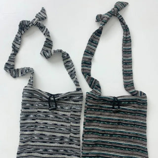 Knit toggle crossbody bag