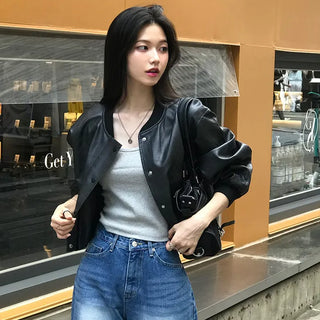 Bio Varsity Leather Jacket
