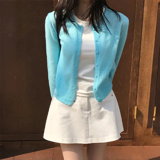 Hailyn Round Mohair Cardigan