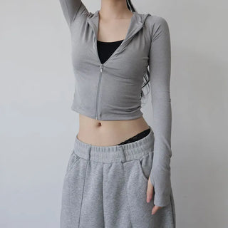 Solid Hood Zip-up | Solid Hood Zip-up