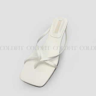 Strap Open Mule Ivory
