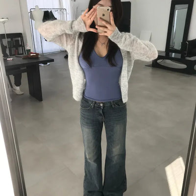 Y2K Low Vintage Bootcut Denim Pants