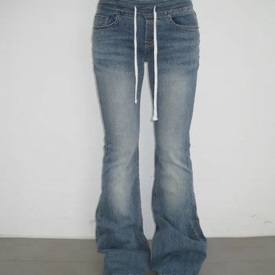 Hidden Banding Yeezy Bootcut Denim Pants