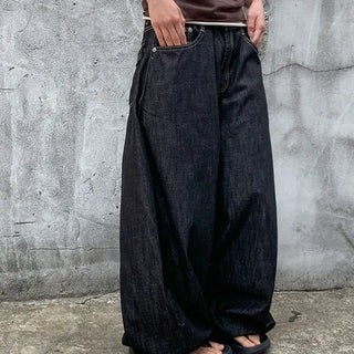 Marlo Non-Faded Wide Denim Pants