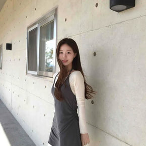 Strap Shirred Slim Fit Bustier Mini Dress
